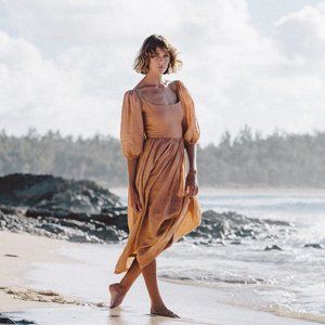 Kara Thoms Bellflower Dress- Clay